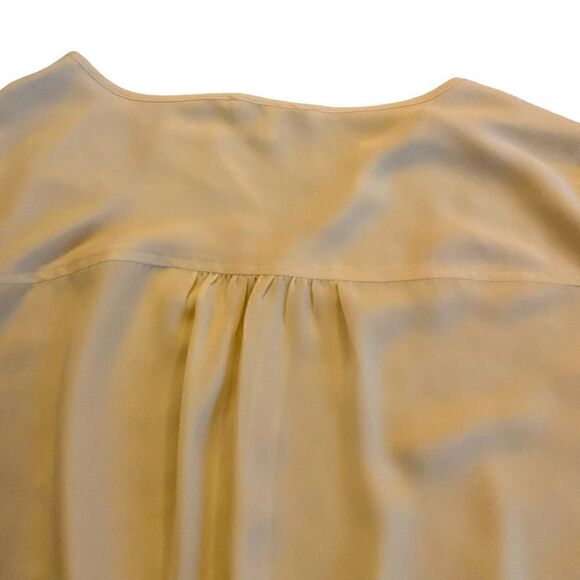 EUC Yellow Chaus NEW York Blouse with Front Bottom Tie - Picture 6 of 6